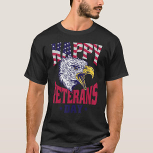 USA Veterans Proud Happy Veterans Day T-Shirt