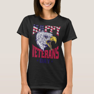 USA Veterans Proud Happy Veterans Day T-Shirt