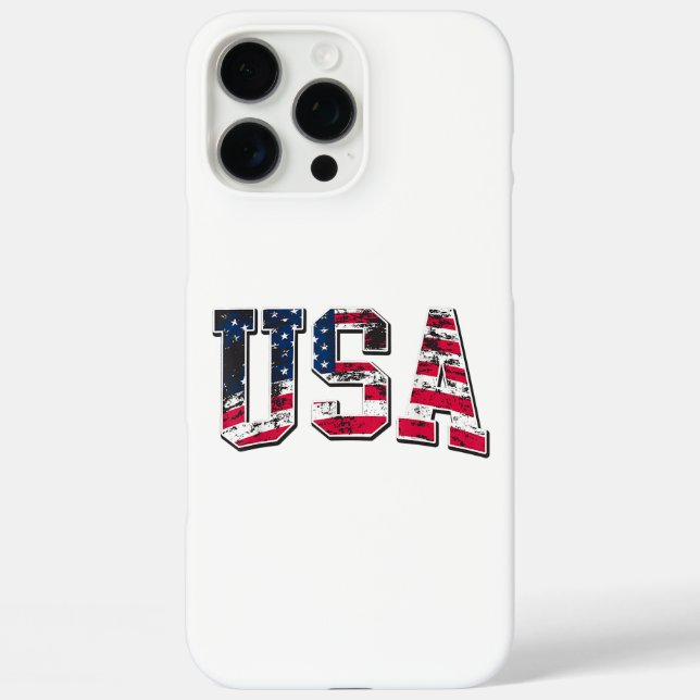USA Vintage American Flag Case-Mate iPhone Case (Back)