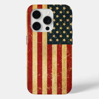 USA Vintage Grunge Flag iPhone 15 Pro Case