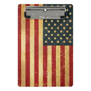USA Vintage Grunge Flag Mini Clipboard