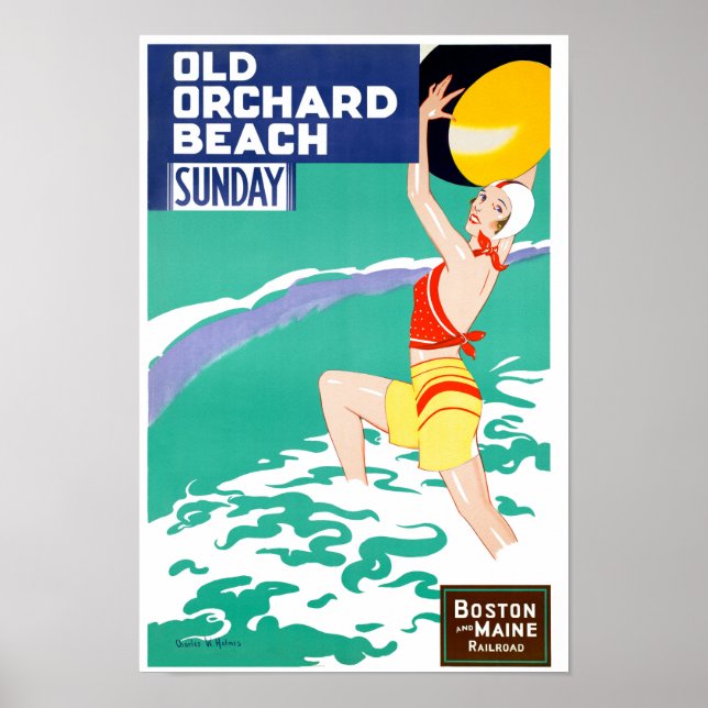 USA Vintage Travel Poster Restored (Front)