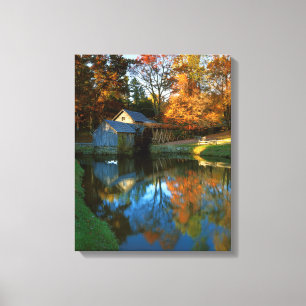USA, Virginia, Blue Ridge Parkway, Mabry Mill Canvas Print