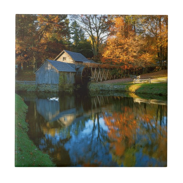 USA, Virginia, Blue Ridge Parkway, Mabry Mill Tile (Front)
