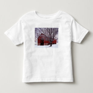 USA, Virginia, Fairfax County, Barn and Maple Toddler T-shirt