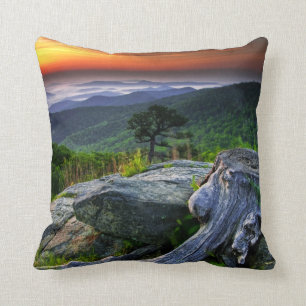 USA, Virginia, Shenandoah National Park. Throw Pillow