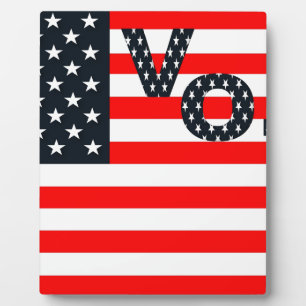 Usa Vote Plaque