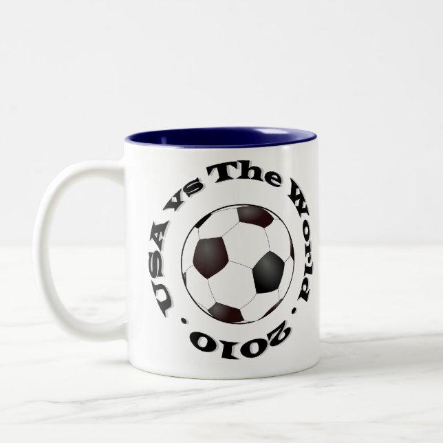 USA vs The World 2010 Two-Tone Coffee Mug (Left)