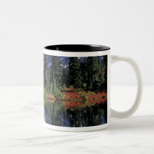 USA, WA, Heather Meadows RA. Mount Shuksan at Two-Tone Coffee Mug