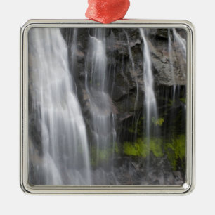 USA, WA, Mt. Rainier NP, Narada Falls Metal Ornament
