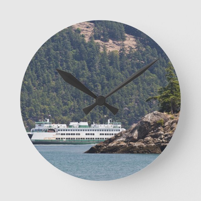 USA, WA. Washington State Ferries Round Clock (Front)