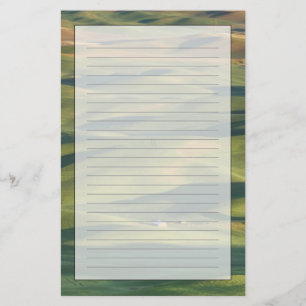 USA, WA, Whitman Co., Palouse Farm Fields From Stationery