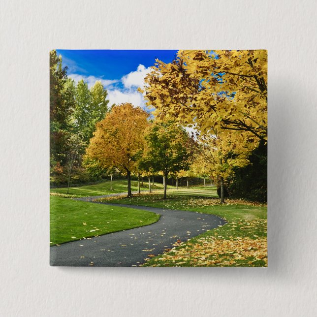 USA, Washington 2 Inch Square Button (Front)