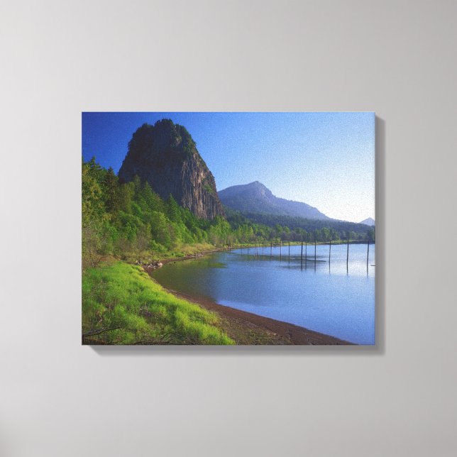 USA, Washington, Beacon Rock State Park, Beacon Canvas Print (Front)