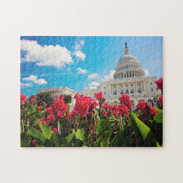 USA, Washington DC, Capitol Building Jigsaw Puzzle (Horizontal)