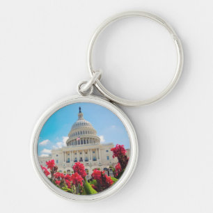 USA, Washington DC, Capitol Building Keychain