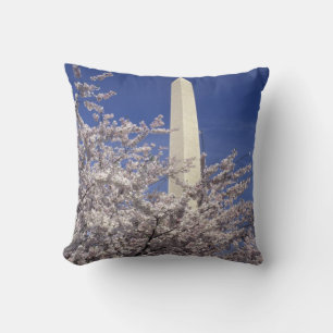 USA, Washington DC. Cherry Blossom Festival Throw Pillow