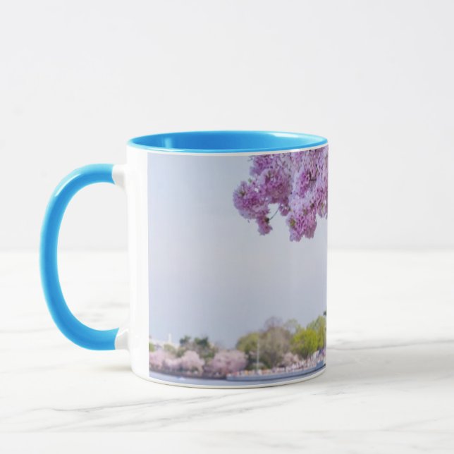 USA, Washington DC, Cherry tree in bloom Mug (Left)