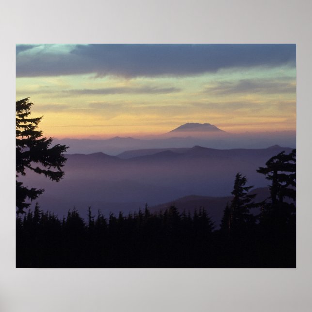 USA, Washington. Mount St. Helens seen through Poster (Front)