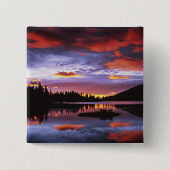 USA, Washington, Mt. Rainier National Park, 2 Inch Square Button (Front)