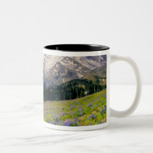 USA, Washington, Mt. Rainier National Park. Two-Tone Coffee Mug