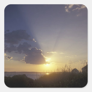 USA, Washington, near Port Townsend. Point Square Sticker