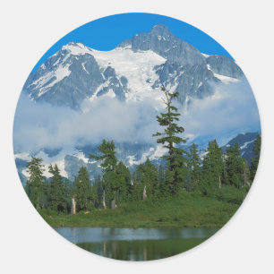 USA, Washington, North Cascades National Park 10 Classic Round Sticker