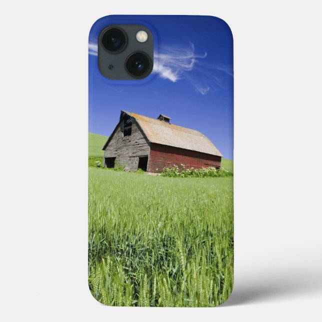 USA, Washington, Old Red Barn in the Spring Case-Mate iPhone Case (Back)