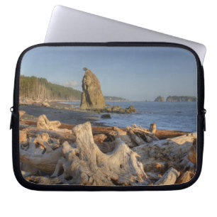 USA, Washington, Olympic National Park, Rialto Laptop Sleeve