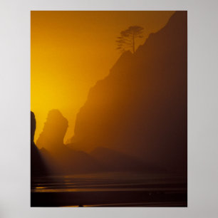 USA, Washington, Olympic Nat'l Park, Sunset, 2 Poster