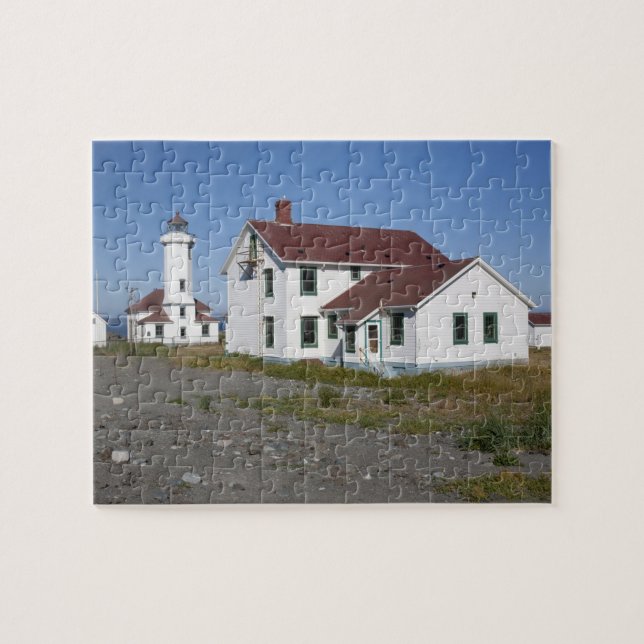 USA, Washington, Port Townsend, Point Wilson Jigsaw Puzzle (Horizontal)