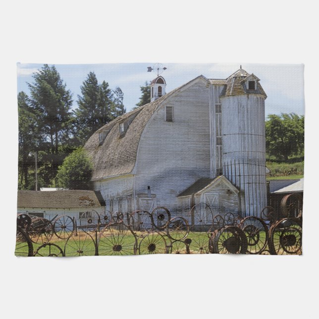 USA, Washington, Pullman, Barn Kitchen Towel (Horizontal)
