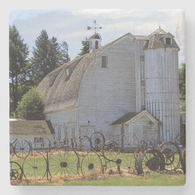 USA, Washington, Pullman, Barn Stone Coaster (Front)