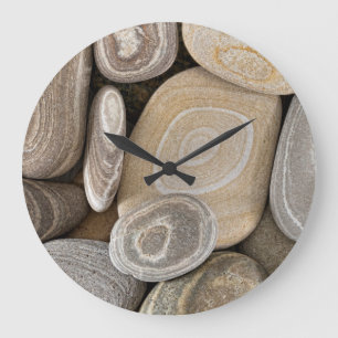 USA, Washington, Seabeck. Close-Up Of Beach 2 Large Clock