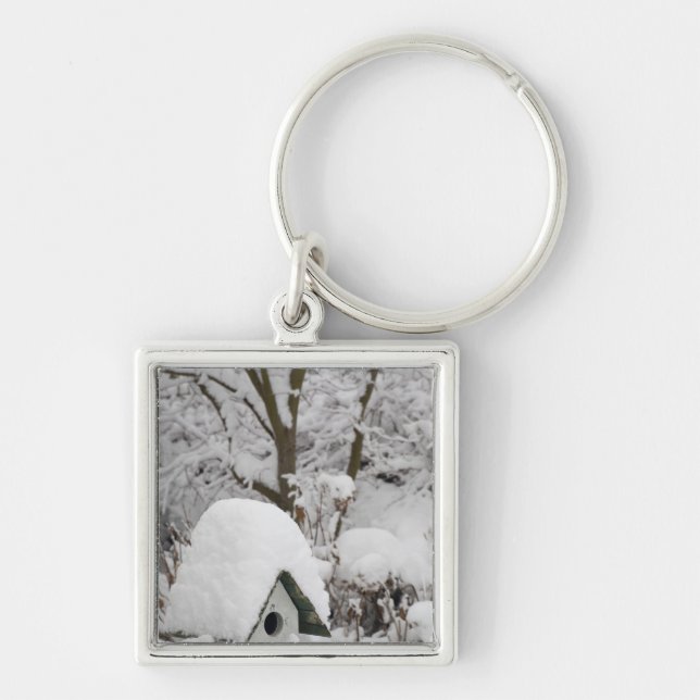 USA, Washington, Seabeck. Close-up of bird house Keychain (Front)