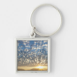 USA, Washington, Seabeck. Sunset Keychain