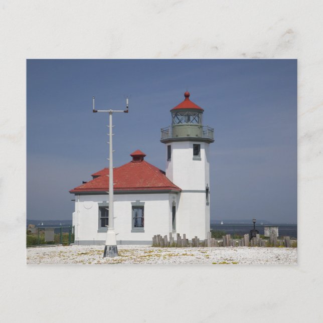 USA, Washington, Seattle, Alki Point Lighthouse, 2 Postcard (Front)