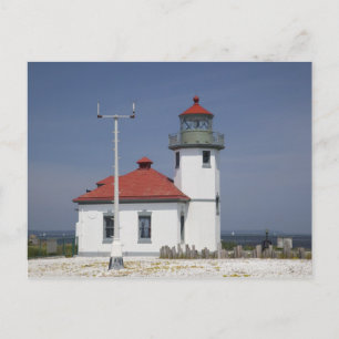 USA, Washington, Seattle, Alki Point Lighthouse, 2 Postcard