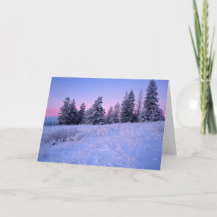 USA, Washington, Spokane County, Browne Mountain Holiday Card