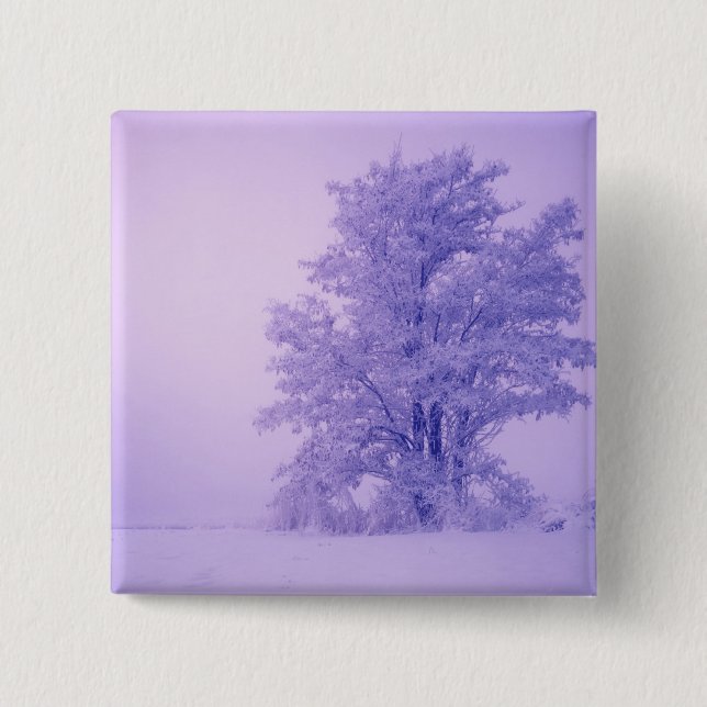 USA, Washington, Spokane County, Frosted 2 Inch Square Button (Front)