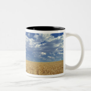USA, Washington State, Colfax. Ripe wheat Two-Tone Coffee Mug