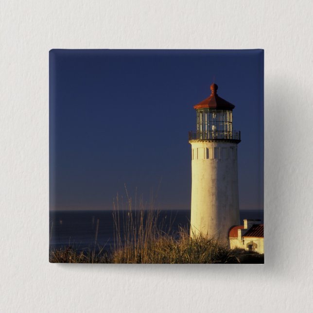 USA, Washington State, Fort Canby State Park. 2 Inch Square Button (Front)