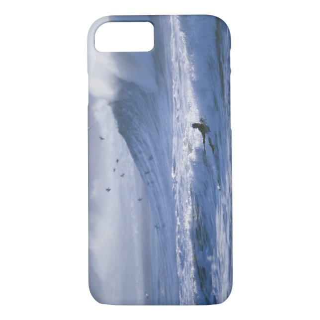 USA, Washington State, La Push. Man kayak Case-Mate iPhone Case (Back)