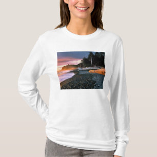 USA, Washington State, Olympic NP. Waves lap the T-Shirt