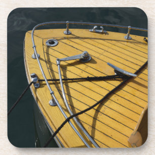 USA, Washington State, Port Townsend. Wood bow Coaster