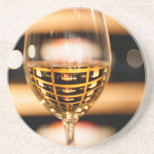 USA, Washington, Walla Walla. Wine Glass Coaster
