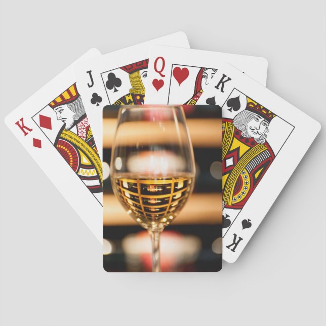 USA, Washington, Walla Walla. Wine Glass Playing Cards (Back)
