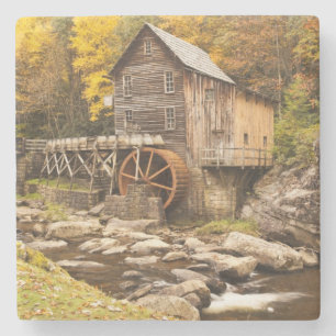 USA, West Virginia, Clifftop. Babcock State 2 Stone Coaster