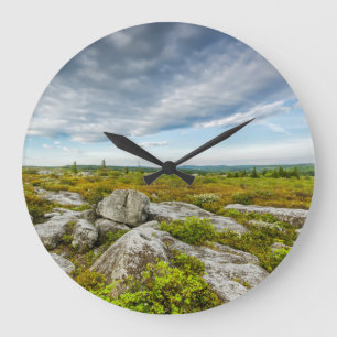 USA, West Virginia, Davis. Landscape In Dolly Large Clock