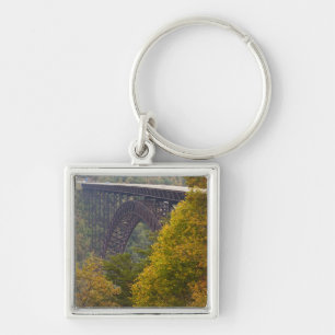 USA, West Virginia, Fayetteville. New River Keychain